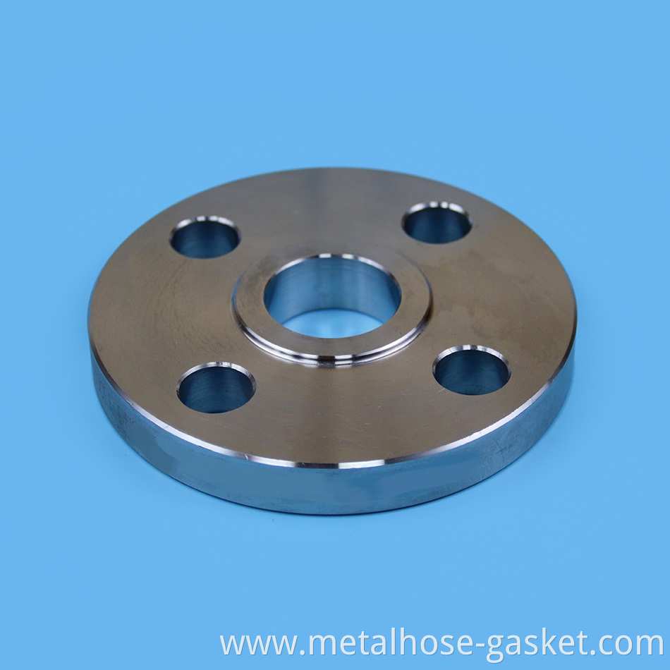 Flat welded plate flange